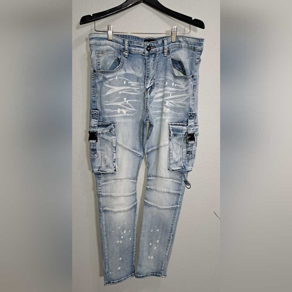 Waimea Men’s Cargo Jeans With Side Pockets, Size 34/32. Read Comments For Saving